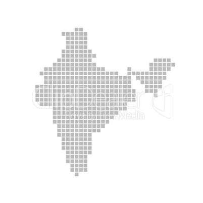 Pixelkarte - Indien