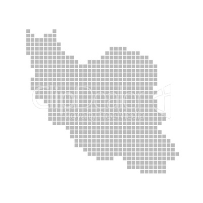 Pixelkarte - Iran
