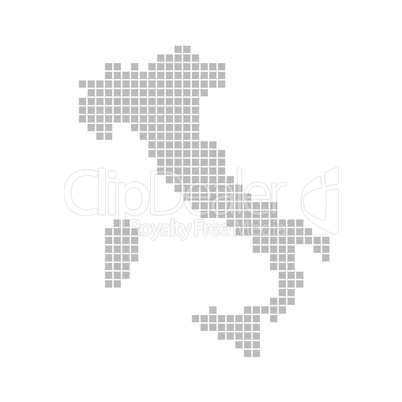 Pixelkarte - Italien