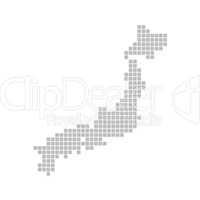 Pixelkarte - Japan