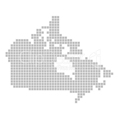Pixelkarte - Kanada