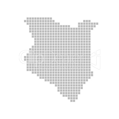 Pixelkarte - Kenia