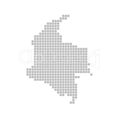 Pixelkarte - Kolumbien