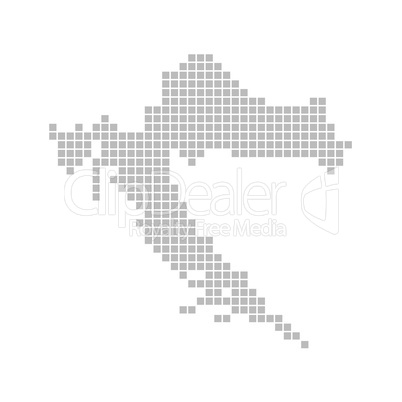 Pixelkarte - Kroatien