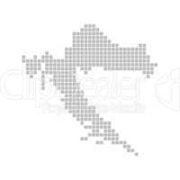 Pixelkarte - Kroatien