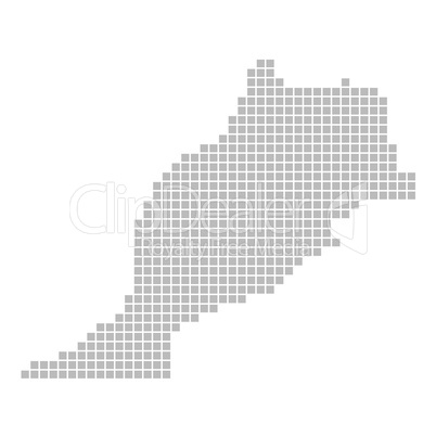 Pixelkarte Marokko