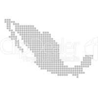 Pixelkarte Mexiko