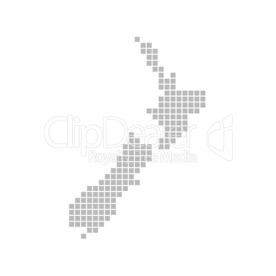 Pixelkarte Neuseeland