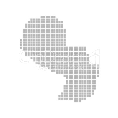 Pixelkarte Paraguay