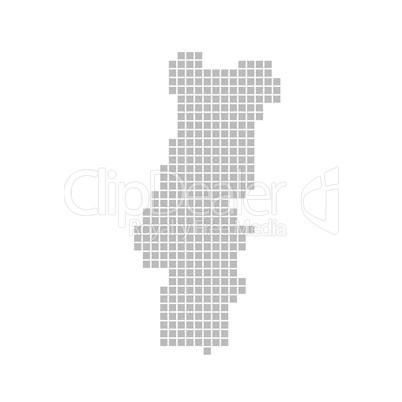Pixelkarte Portugal