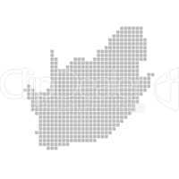Pixelkarte Südafrika