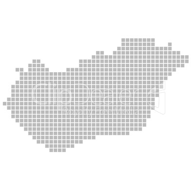 Pixelkarte Ungarn