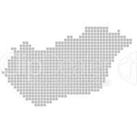Pixelkarte Ungarn