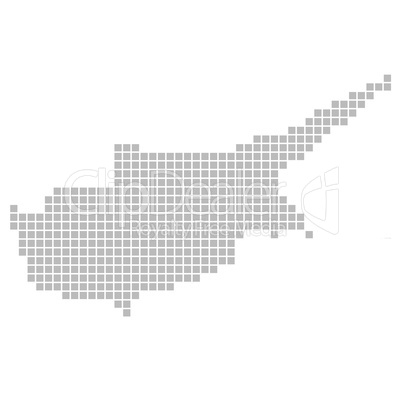 Pixelkarte Zypern