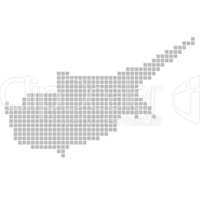 Pixelkarte Zypern