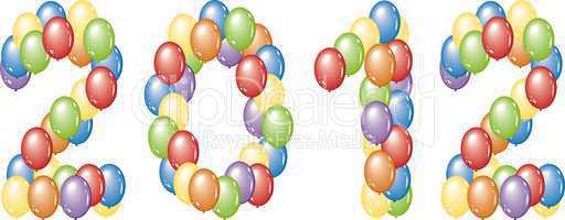 balloons letters 2012