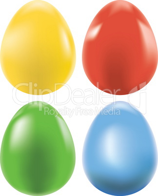 Colored easter egg, vector holiday symbol