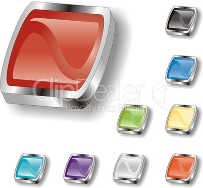 set of glossy buttons