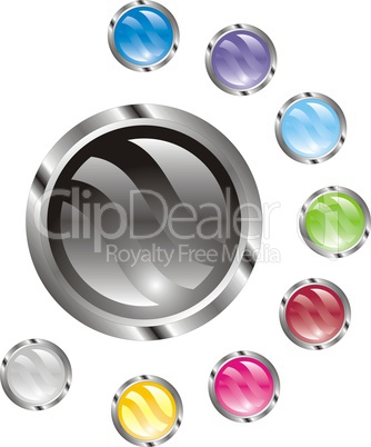 set of glossy buttons