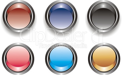 set of glossy buttons