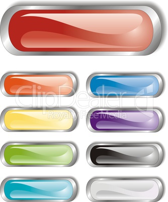 set of glossy buttons