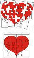 valentine heart puzzle