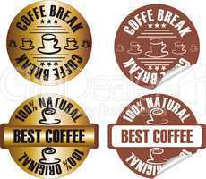 coffee stamp set