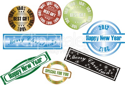 new year stamp