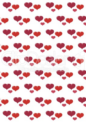 valentines background with hearts