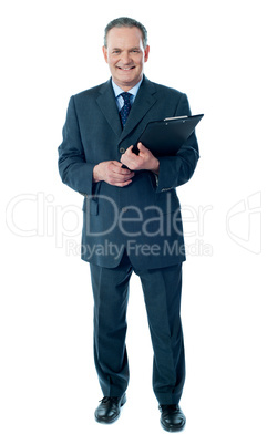 Corporate senior holding business documents