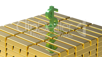 Dollar on gold