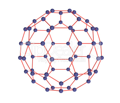 Model of molecule fulleren