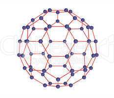 Model of molecule fulleren