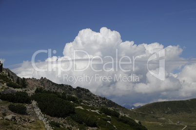 Wolke in den Sarntaler Alpen