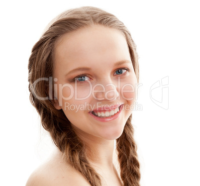 happy attractive young girl