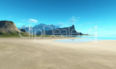 beach scenery background