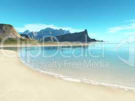 beach scenery background