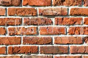 Burnt brick wall