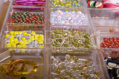 set of different beads