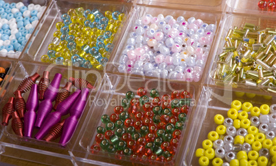 set of different beads