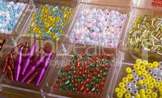 set of different beads