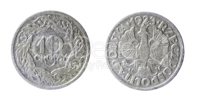 obsolete polish coin