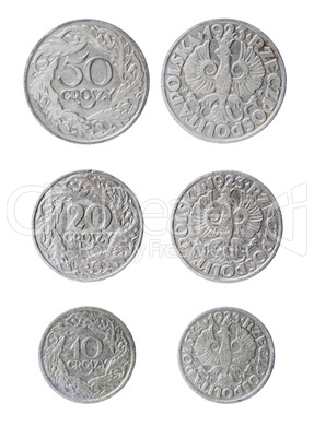 obsolete polish coins