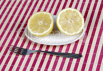 lemons and fork