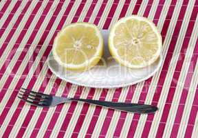 lemons and fork