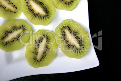 kiwi on plate