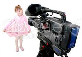 hd-camcorder shoot a girl