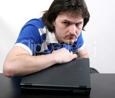 man and laptop