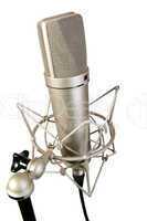 isolated studio microphone