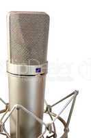 isolated studio microphone